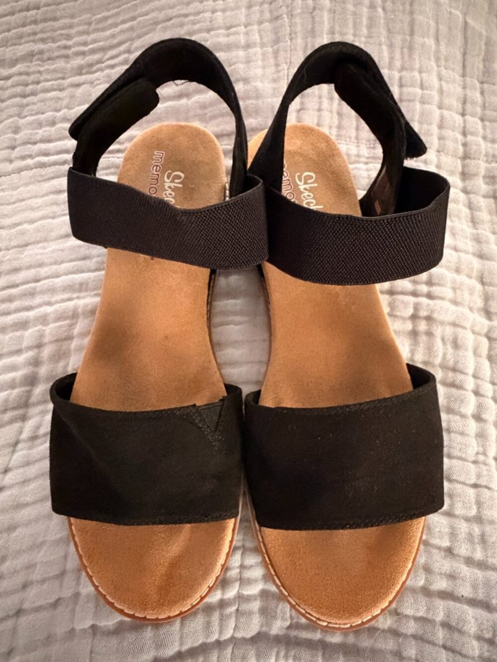 Skechers Memory Foam Wedge Sandals - Size 11